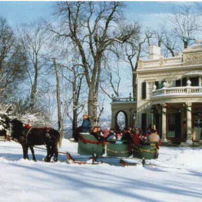Montgomery Place in winter