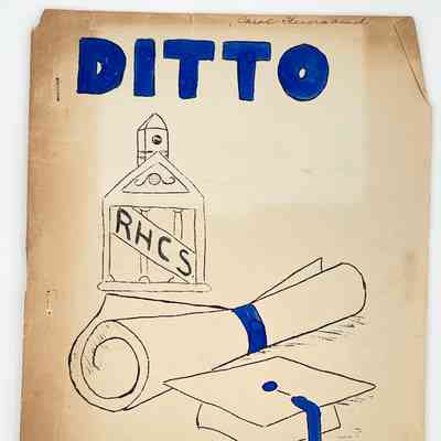 1954-1955 v13n? 'Ditto' RHCS Newsletter