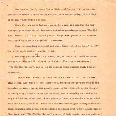 Thomas House Losee Talk October 3, 1918