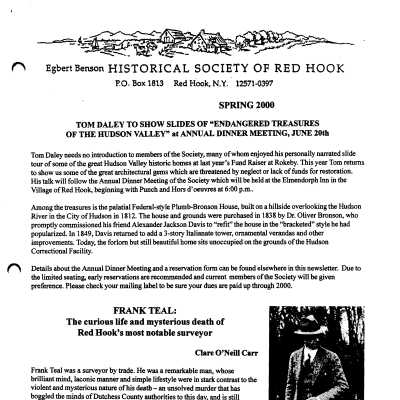 2000(2) Spring - EBHS Newsletter