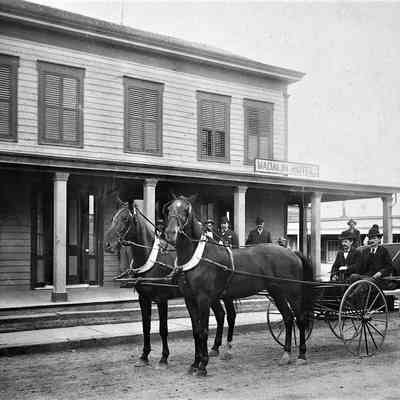 Morey Hotel, Tivoli , 1960 and late 19th c photo of Madaline Hotel and account of 1909 Fire