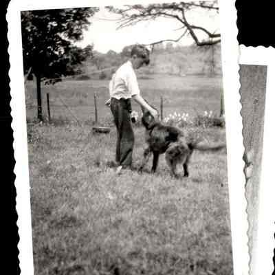 Boy with dog