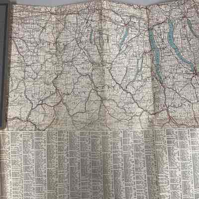 Official Map of New York State, 1918
