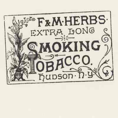 F&M Herbs Extra Long Smoking Tobacco - Print