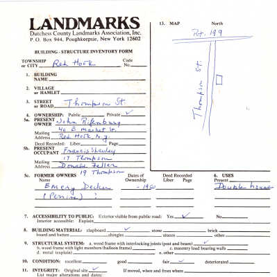 17-19 Thompson St. (1975 Survey)