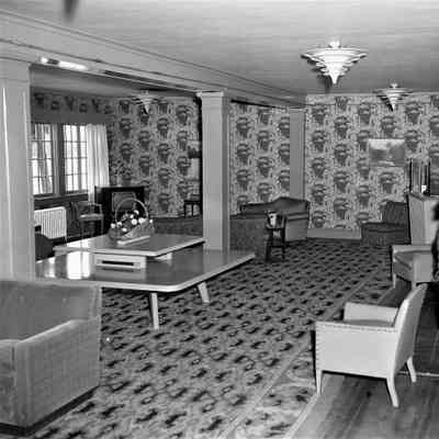 Interior of the Tivoli's Ward Manor, 1956
