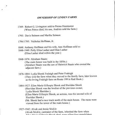 Title chain to Linden Farms