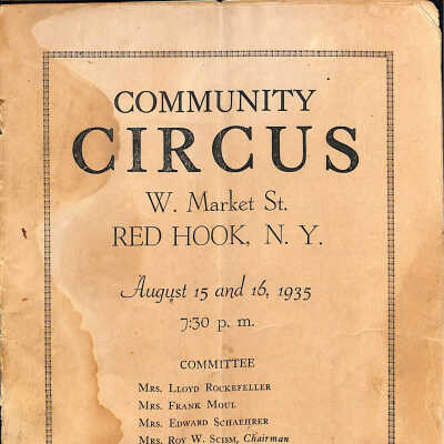 Program pamphlet "Community Circus" St. Paul's Lutheran Church, 1935