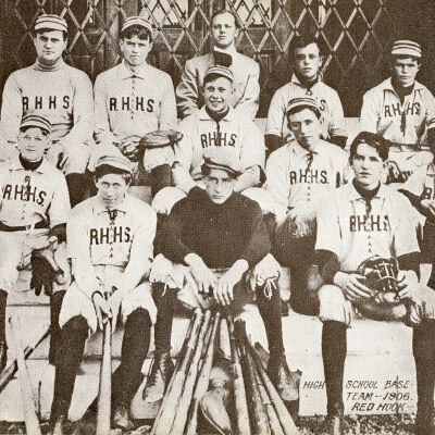 Group photo, Red Hook high school baseball team 1906