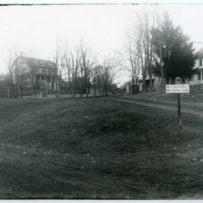 Upper Red Hook Village Green and Mooney House - 1902