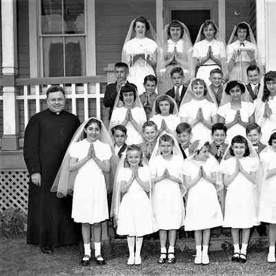Confirmation, St. Sylvia's Church in Tivoli, NY, 1953