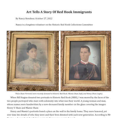 Blog Post: Art Tells A Story Of Red Hook Immigrants