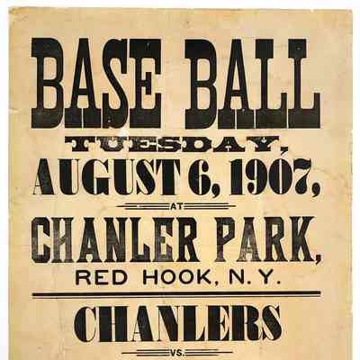 1907 Baseball Poster