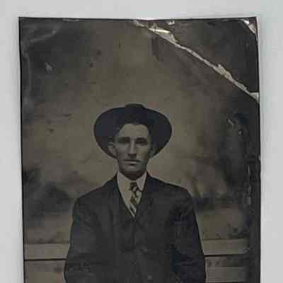 Tintype of unknown man