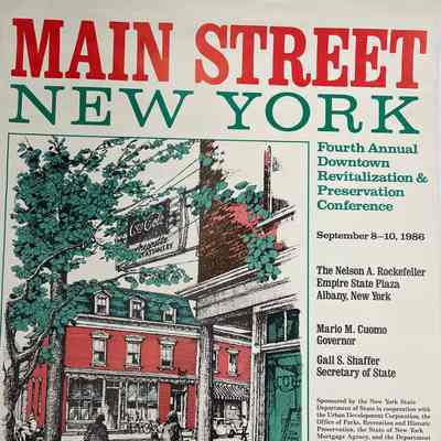 Main Street New York poster, 1986