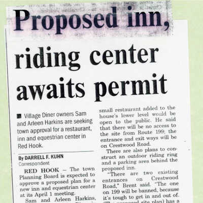 Clippings about equestrian center proposal, 2001-2002
