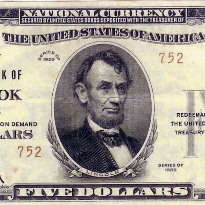 3-First National Bank of Red Hook $5 Bill