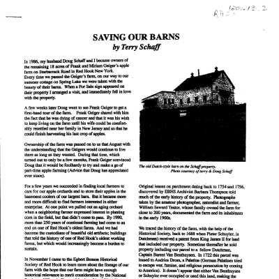 Saving Our Barns article