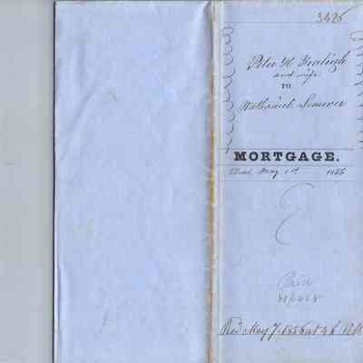 1856 Mortgage on Fraleigh Farm
