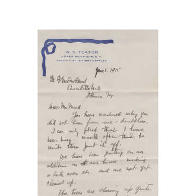 Letter to Gordon Mead from W. S. Teator (7), 1915