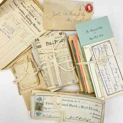 Upper Red Hook Historical Society, annual reports and membership receipts, etc