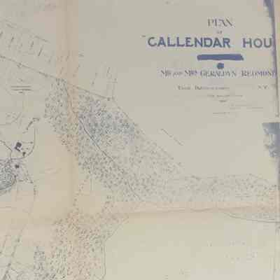 Plan for the Callendar House in Tivoli.