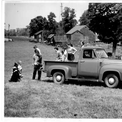 Teator Family in New Ford Truck