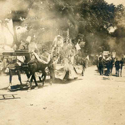 Parade of Horses and Wagons