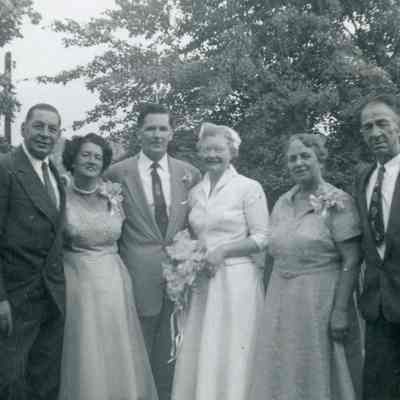 Margaret Riddleburgh and William Doty marriage, 1954.