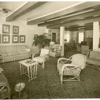 Red Hook Hotel lobby, 1950