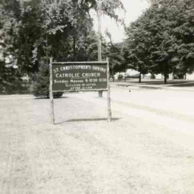 St. Christopher's Shrine Sign