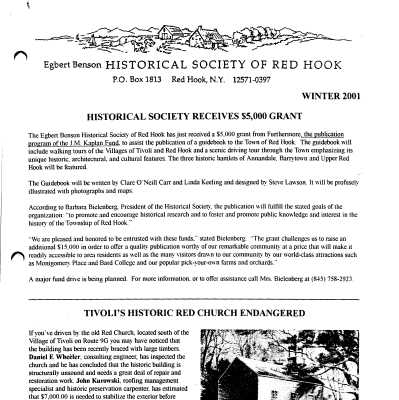 2001(1) Winter - EBHS Newsletter
