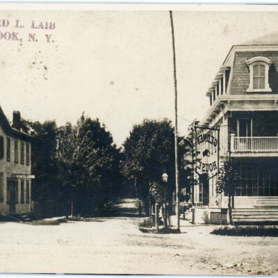 West Market Street with Red Hook Hotel and Gedney Building, c 1900