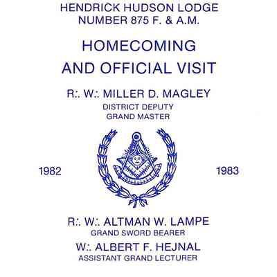 Hendrick Hudson Lodge - Program