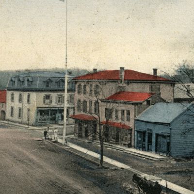 14-Birds-eye View of Red Hook, N.Y., early 20th century