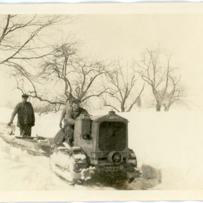 Working in the snow