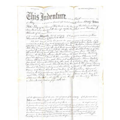 1867 Deed - Peter Troy to Gordon L. Shook