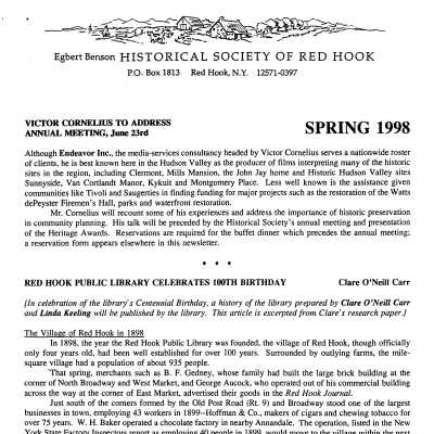 1998(2) Spring - EBHS Newsletter