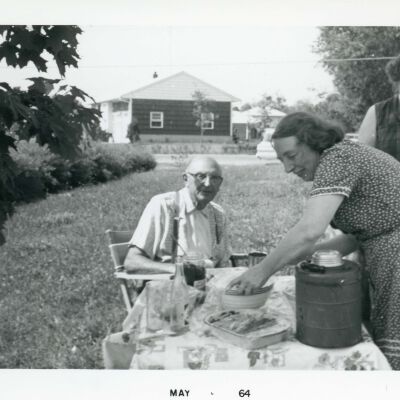 Uncle Fred, Gertrude Schutte and Aunt Jenny Schutte, 1964