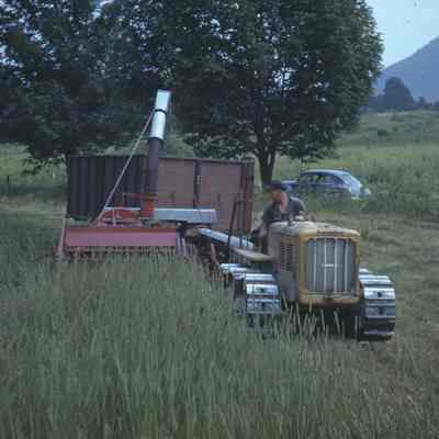 Fox Machine Harvesting Grass