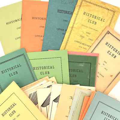 Historical Club of Upper Red Hook - Annual Yearbooks 1947-1990