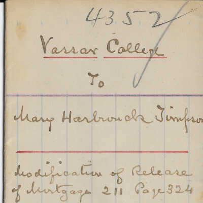 Vassar College to Carroll Deed - 1894 - 2