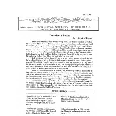 2006(4) Fall - EBHS Newsletter