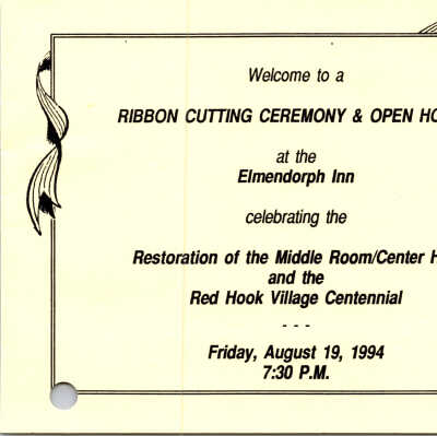 FOE welcome card, August 1994