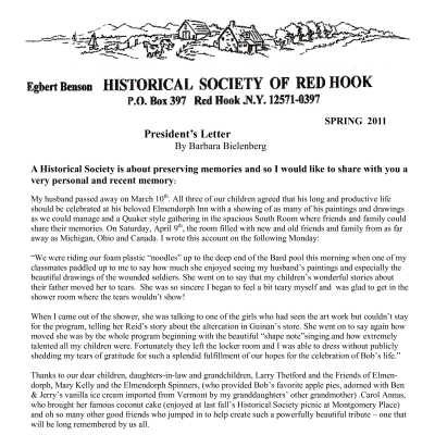2011(2) Spring - EBHS Newsletter
