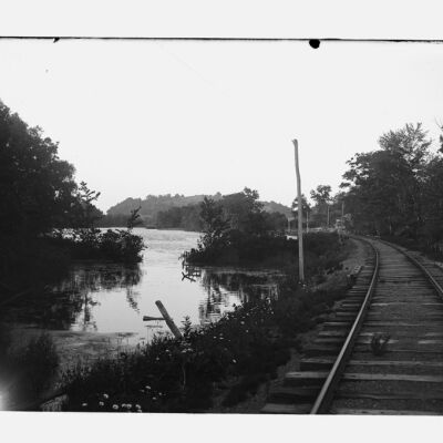 Spring Lake with railroad
