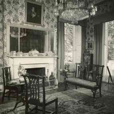 Montgomery Place - Montgomery room, fireplace - 1966