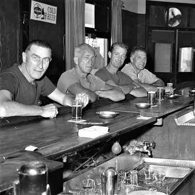 Sonny Moore and friends at Morey's in 1970