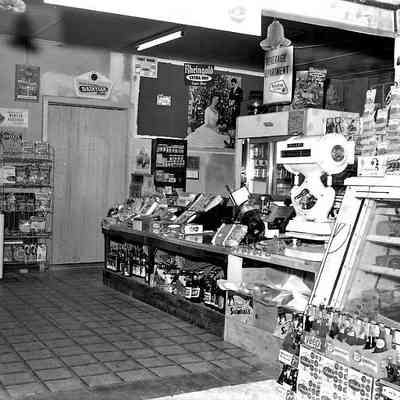 Dino's Deli & Grocery Store Interior, Tivoli, 1959