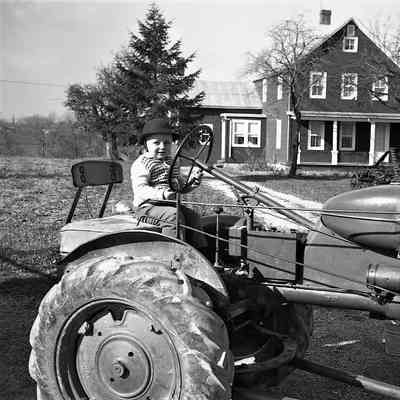Ray Malone Shell Station Boy on Tractor